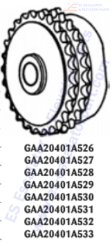 GAA20401A529 Sprockets–Pulleys–Sheaves Use For OTIS