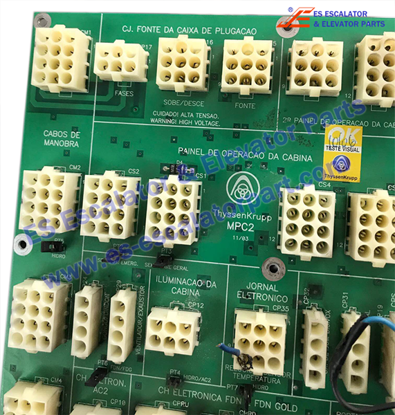 for elevator pc board MPC2 Use For THYSSENKRUPP