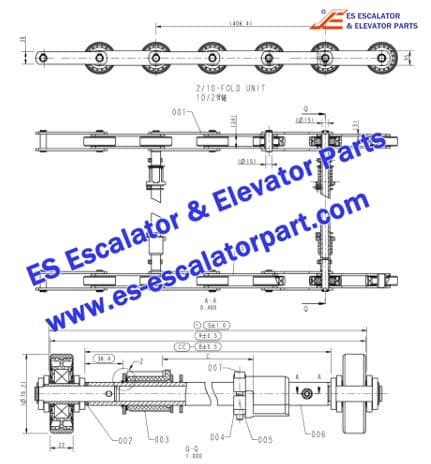 Escalator Parts Step Chain Use For OTIS