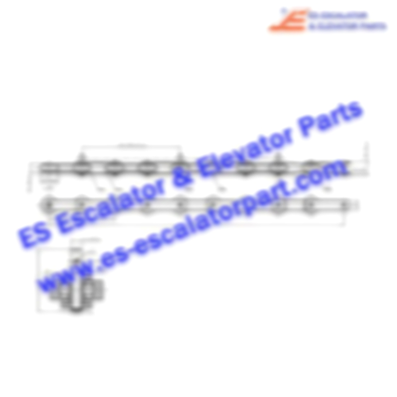 Escalator Parts TL133-180-G76 Step Chain