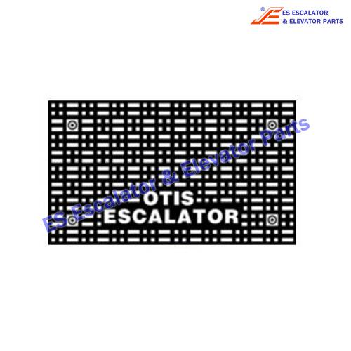 A457Z4 Floor Plate,Aluminum,with Black Finish,ESCALATOR Appears in Raised Letters Use For OTIS