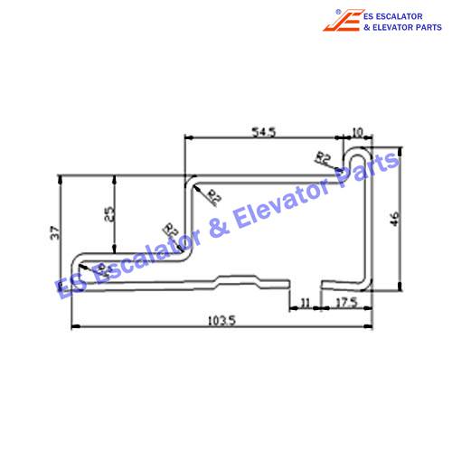 Escalator 23509302 Track Use For HITACHI