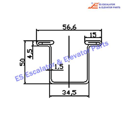 Escalator H03.A00AD.102A Track Use For SJEC