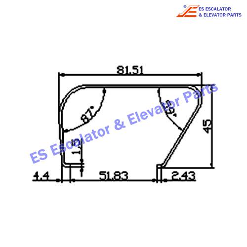 Escalator 1737818380 Track Use For Thyssenkrupp