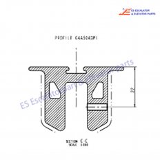 <b>DAA402FX9 Escalator Handrail Guide</b>
