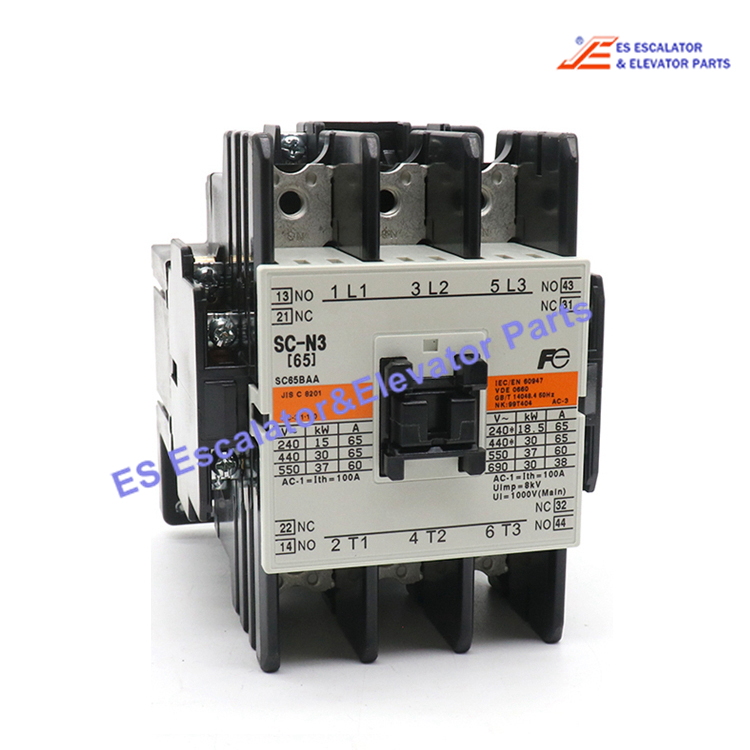 SC-N3 Elevator Contactor  AC380-440V 30KW Inductor  AC220V 50HZ 2a2b Use For Otis
