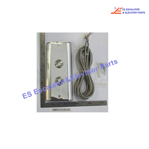 KM863026G03 Elevator Button LOP With 2 AVDBUT Buttons - LCS,UP-DOWN Button Use For Kone