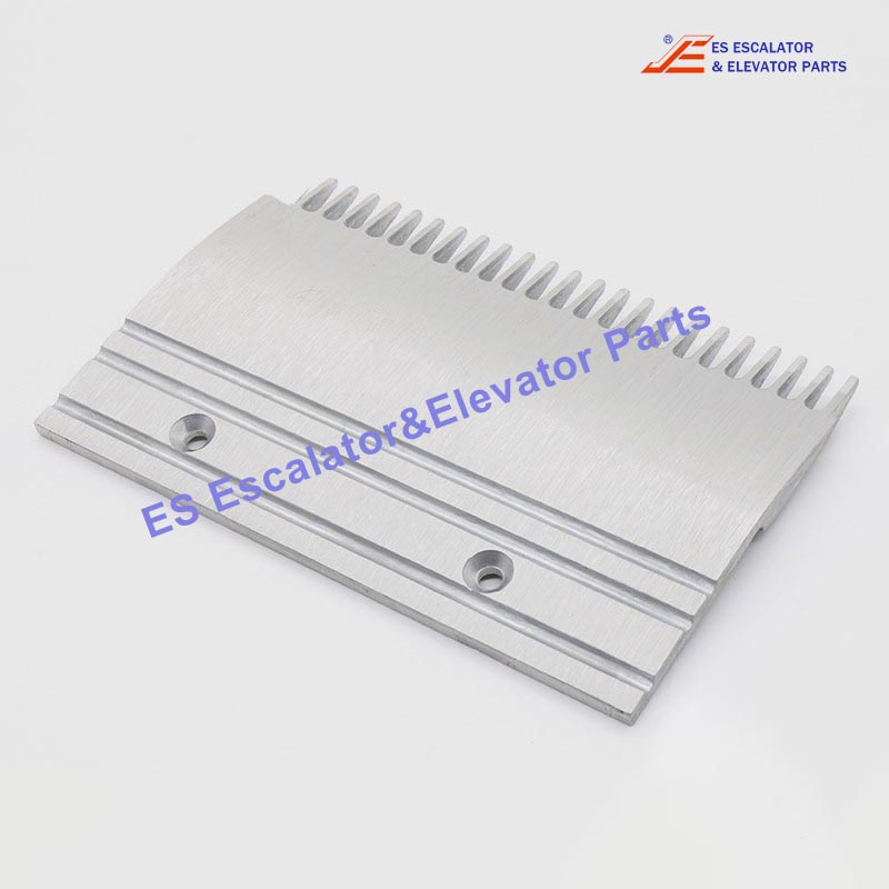 XAA453BJ3 Escalator Comb Plate 206.39 X 132.64mm Tooth Pitch 8.466 Hole Spacing 101.7 24T Aluminum Left Use For Otis