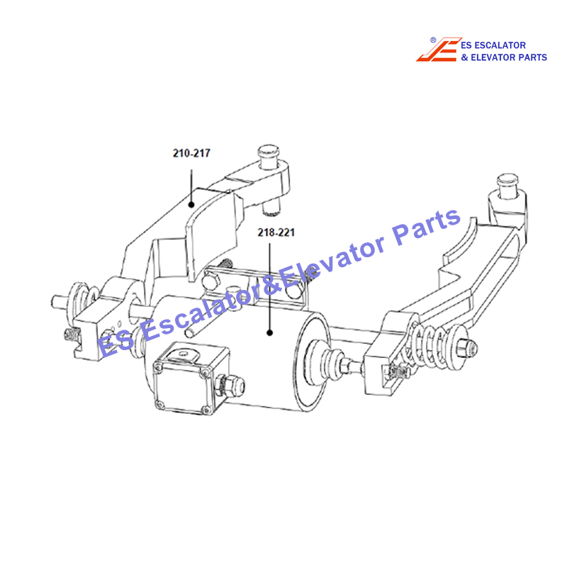 XAA20400E678 Escalator Freno Xopspl 06-XAA20400E PG. 33 Use For Otis