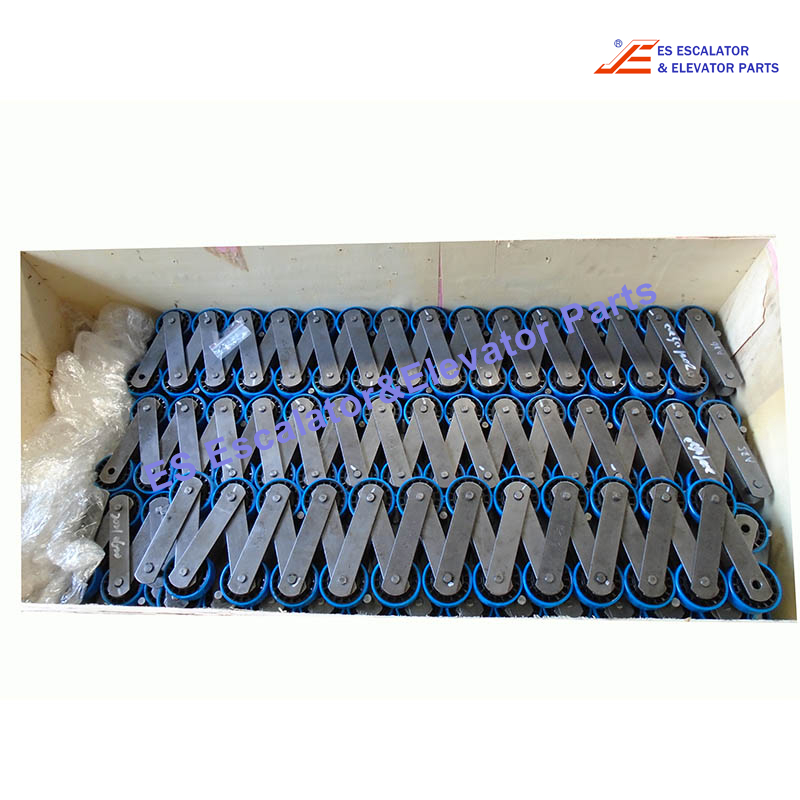 XAA332CJ11 Escalator Step Chain Reinforced Complete Without Axles For 12 Steps 36 Links Left+36 Links Right+12pcs PIN Main d=15mm Slave d=12.7mm Roller 76x22mm With Roller Bearing 6203-2RS In Axles And Bushings In Others  Bearings Pin-roller