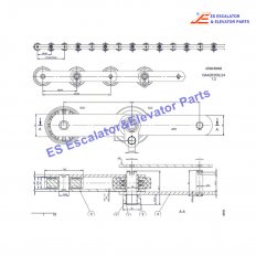 <b>GAA26350L24 Escalator Pallet Chain</b>