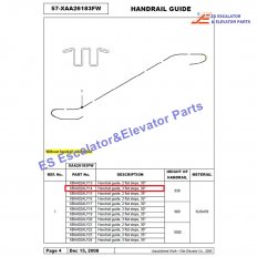 XBA402ALY14 Escalator Handrail Guide