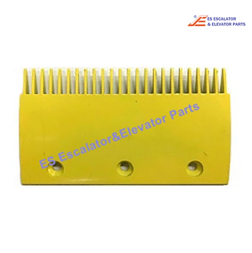 4090110002 Escalator Comb Plate Plastic Yellow L: 204mm W: 113mm 24 Teeth,with or without lip on back Use For Thyssenkrupp