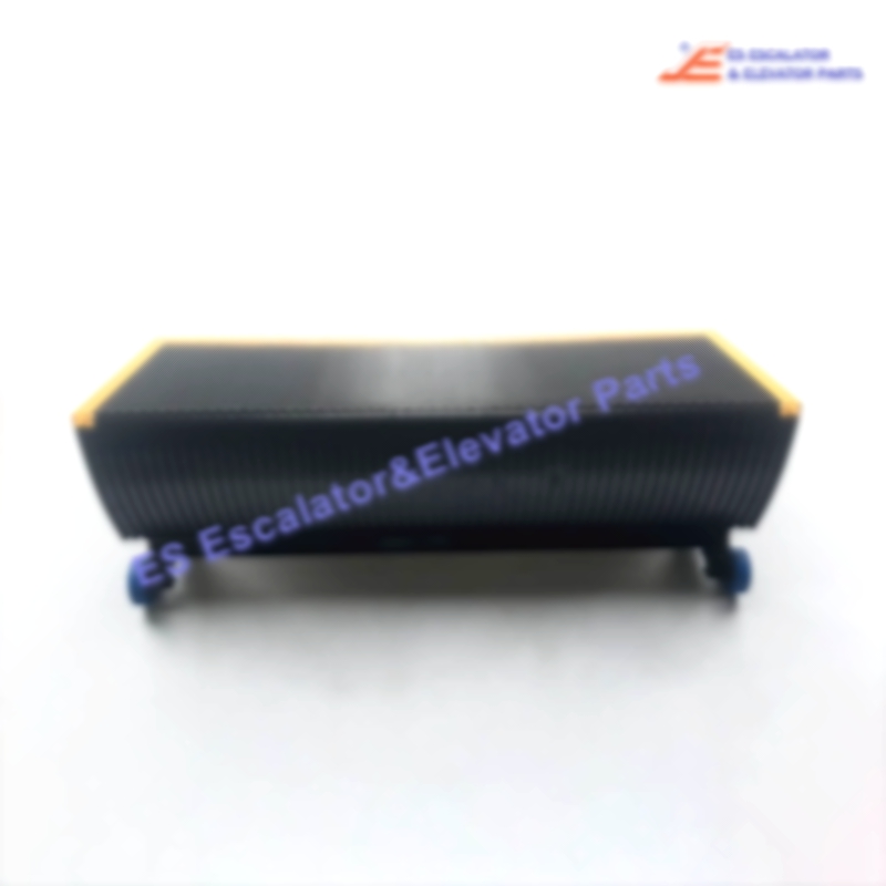 807621 Escalator Step 9300 Step Black W/ Yellow Plastic Demarcation 1000K Black