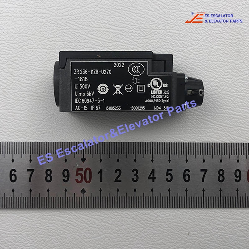 ZR236-11ZR-U270-1816 Elevator Limit Switch Ui:500V Uimp:6KV AC-15 Use For Schmersal

