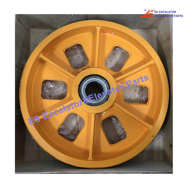 Elevator KM50547G02 ROPE PULLEY,D330MM W=67MM 6XD8MM Use For KONE