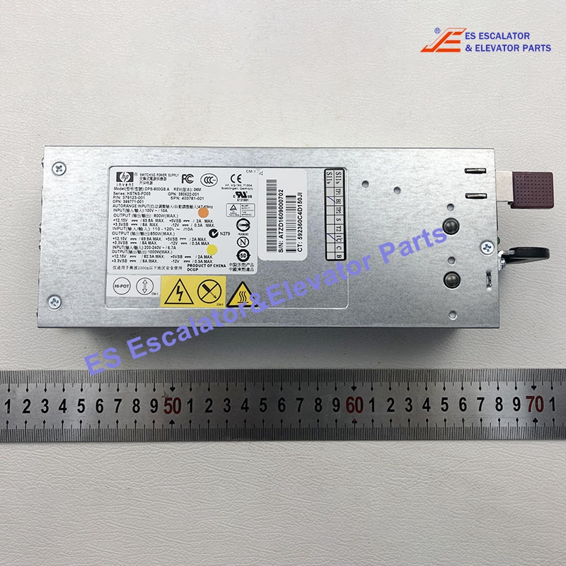 DPS-800GB A Elevator Switching Power Supply 200-240 VAC/12.15 VDC/82.3 A Box Size:21.5×8.5×5cm Use For Other
