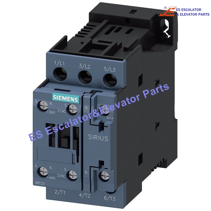 3RT2024-1BM40 Elevator Contactor AC-3 12 A 5.5 KW/400 V 1 NO+1 NC 220 V DC 3-pole Use For Siemens