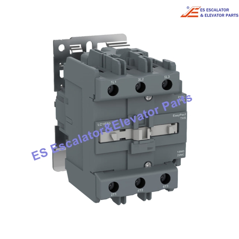 LC1E80F5+LC1N80F5N(AC110V) Elevator Contactor 80A 400V Use For Schneider
