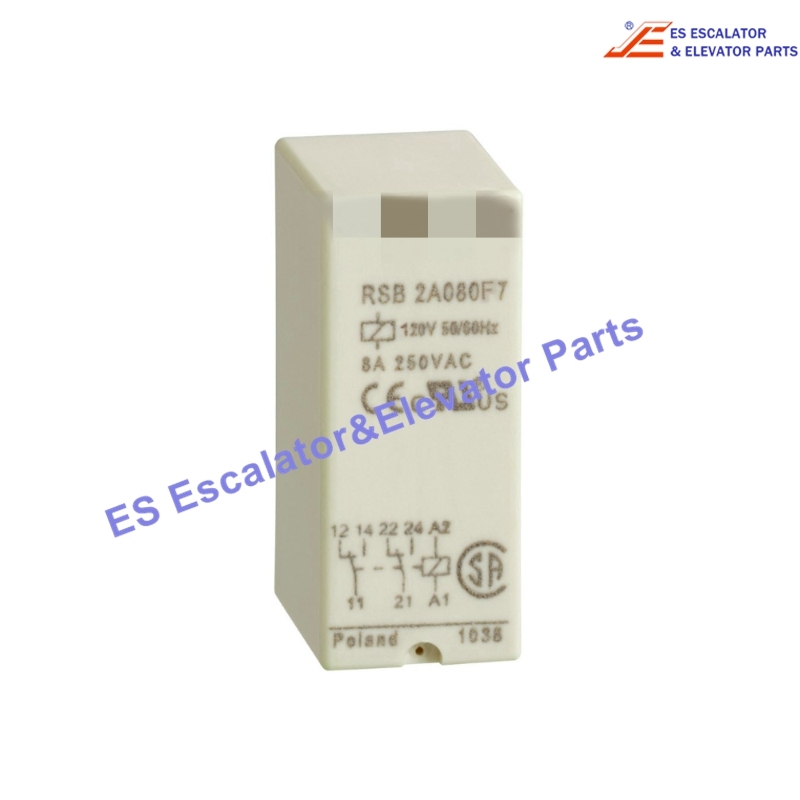 RSB2A080F7 Elevator Relay Use For Schneider
