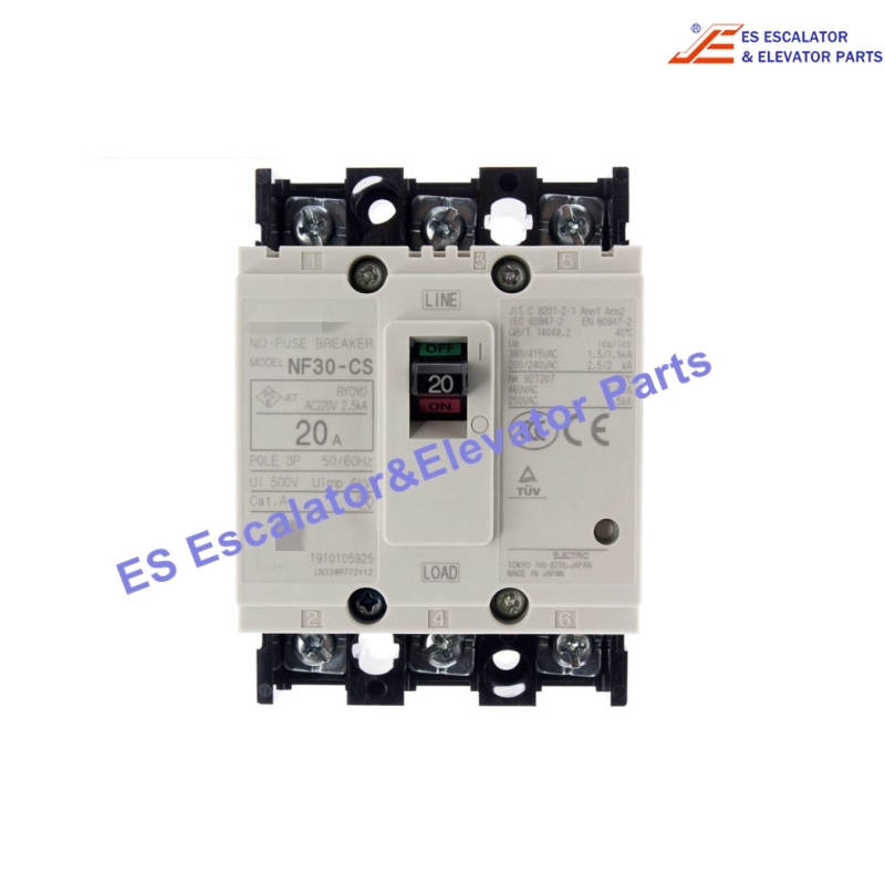 NF30-CS(AC220) Elevator Circuit Breaker Use For Mitsubishi
